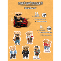 Sevimli Teddy Bears Hobi Etiket Seti Sevimli Teddy Bears Hobi Etiket Seti