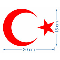Oto Sticker Bayrak 20x15cm Oto Sticker Bayrak 20x15cm