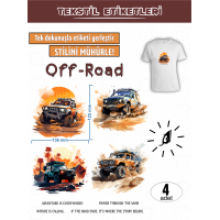 Off-Road Ütü ile Yapışan Kıyafet Etiketi 4 Adet Off-Road Ütü ile Yapışan Kıyafet Etiketi 4 Adet