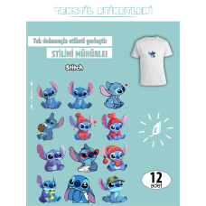 Stitch Ütü ile Yapışan Kıyafet Etiketi 12 Adet Stitch Ütü ile Yapışan Kıyafet Etiketi 12 Adet